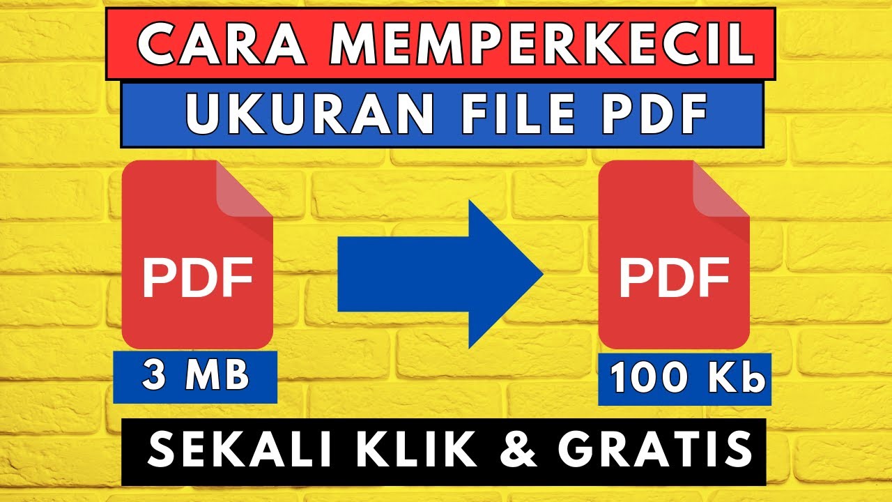 CARA MEMPERKECIL UKURAN FILE PDF DI LAPTOP - SEKALI KLIK DAN GRATIS ...