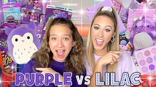 PURPLE ☂️🍇 VS 🦄🍬 LILAC NO BUDGET TARGET SHOPPING CHALLENGE! 🤑