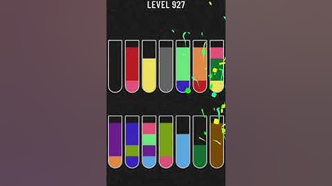 Water Sort Puzzle   level 927 Mobile Cell Phone Game Walkthrough Android / Apple