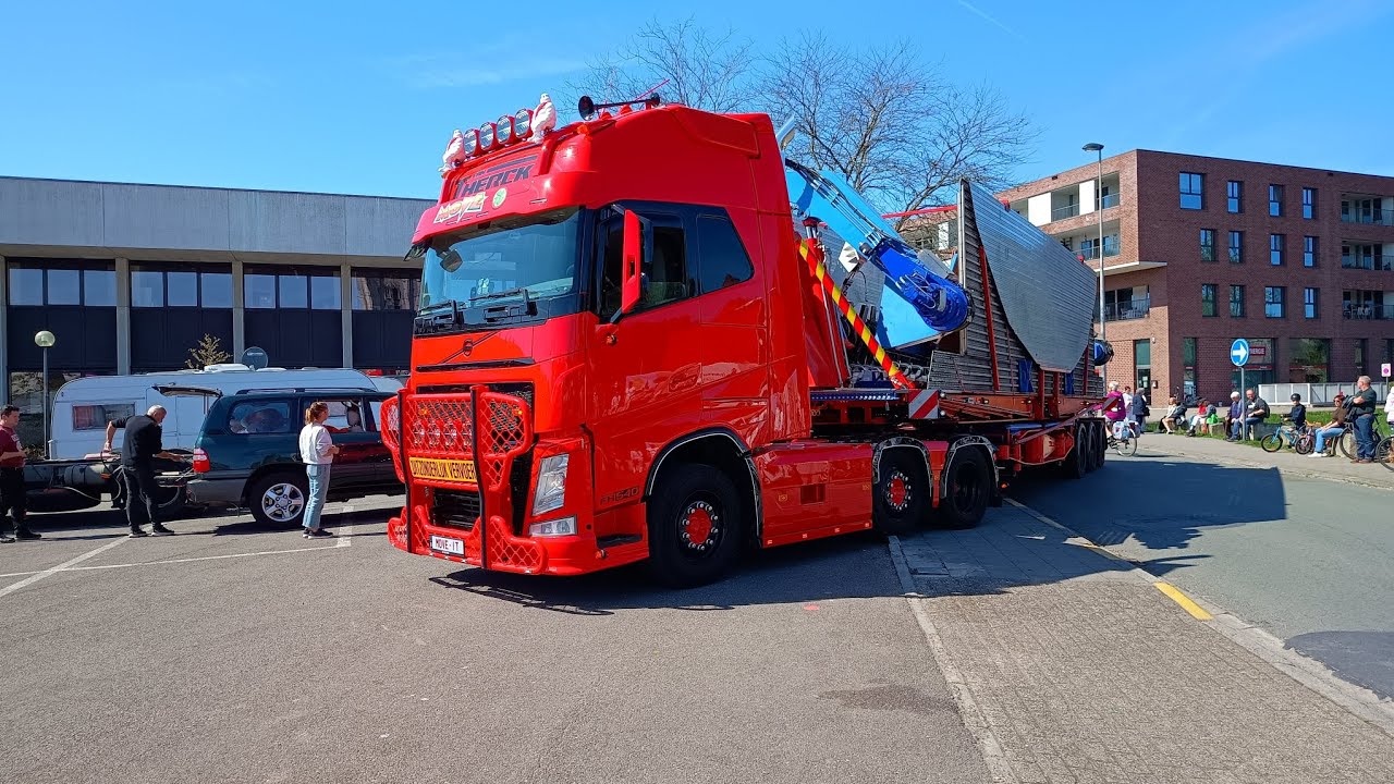 Palmenmarkt kermis Geel 2025 transport en opbouw deel 3