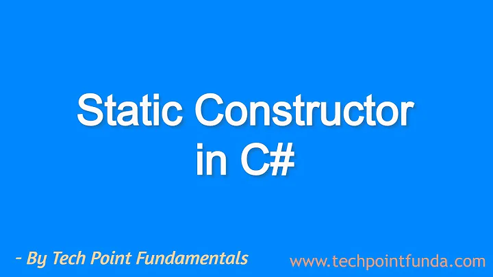 Static Constructor C# | Non Instance Constructor C# | Constructor C# | #techpointfundamentals