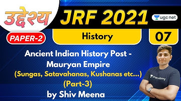 07:00 PM - JRF 2021 | History by Shiv Meena | Ancient Indian History, Post - Mauryan Empire
