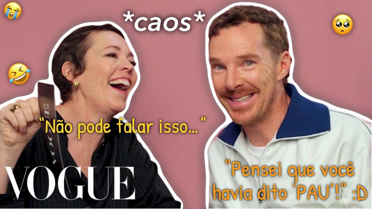 Benedict Cumberbatch & Olivia Colman: Uma dupla caótica dando entrevista pra Vogue!