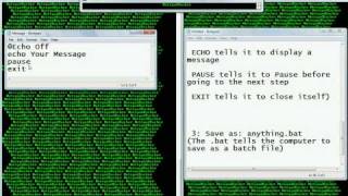 Display Messages With Notepad