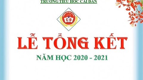 TỔNG KẾT NĂM HỌC 2020-2021 TRƯỜNG TH CẢI ĐAN