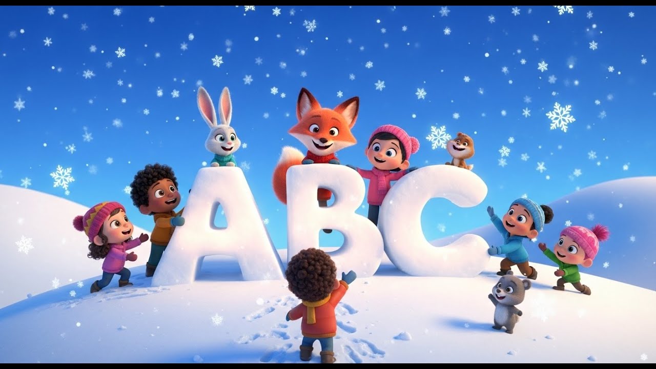 ABC Snow Day with Letters in the Snow ️⛄🔤 | Alphabet Song for Kids ...