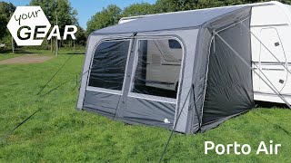 Your Gear Porto Air Aufblasbares Vorzelt 340 X 250 Cm Sonnenvordach Reisevorzelt Wohnwagenvorzelt