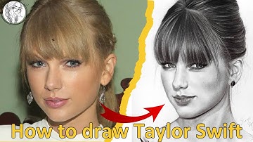 How to draw a Taylor Swift || Pencil Sketch for beginners || Portrait Drawing