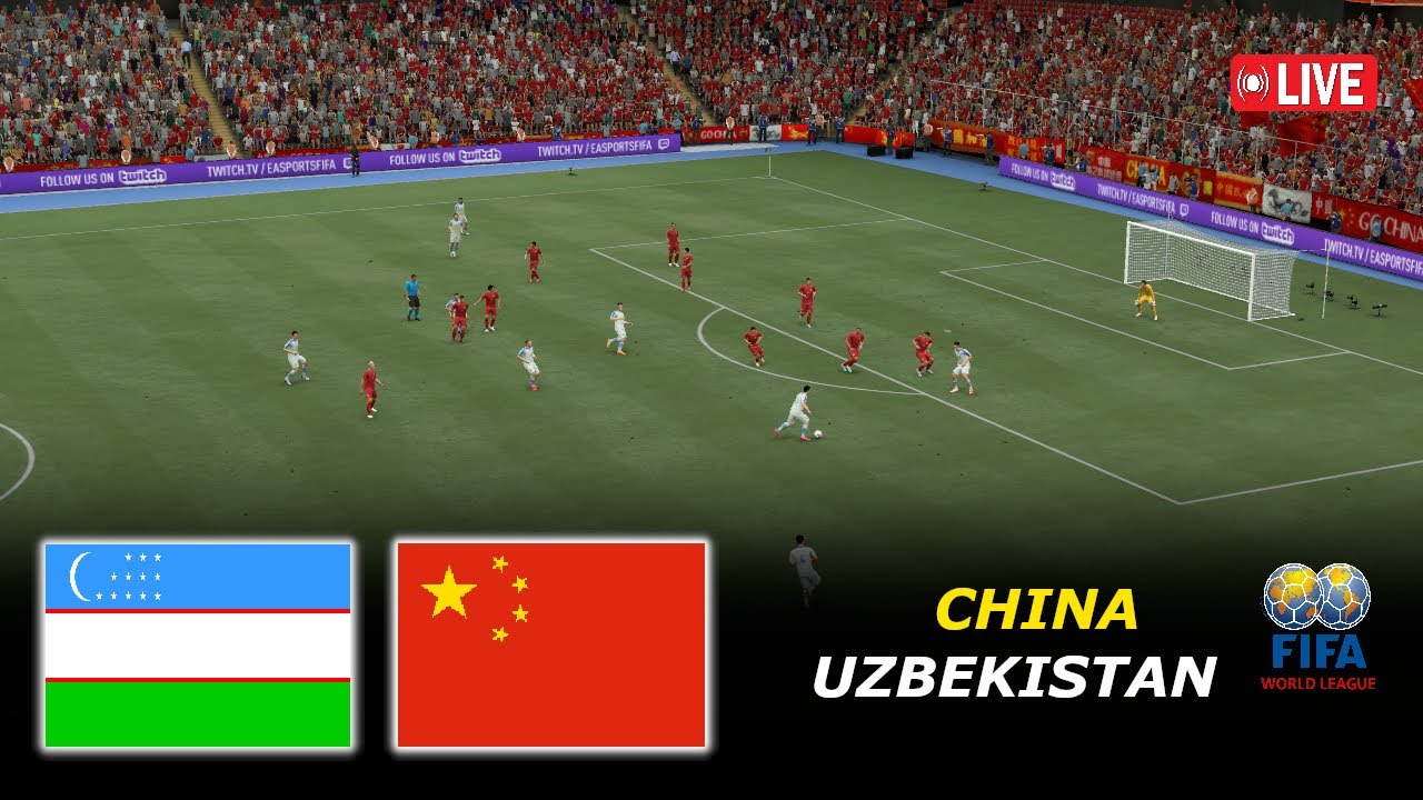 🔴Uzbekistan vs China Live | International Friendly Football Match 2026 | eFootball PES 21 Simulation