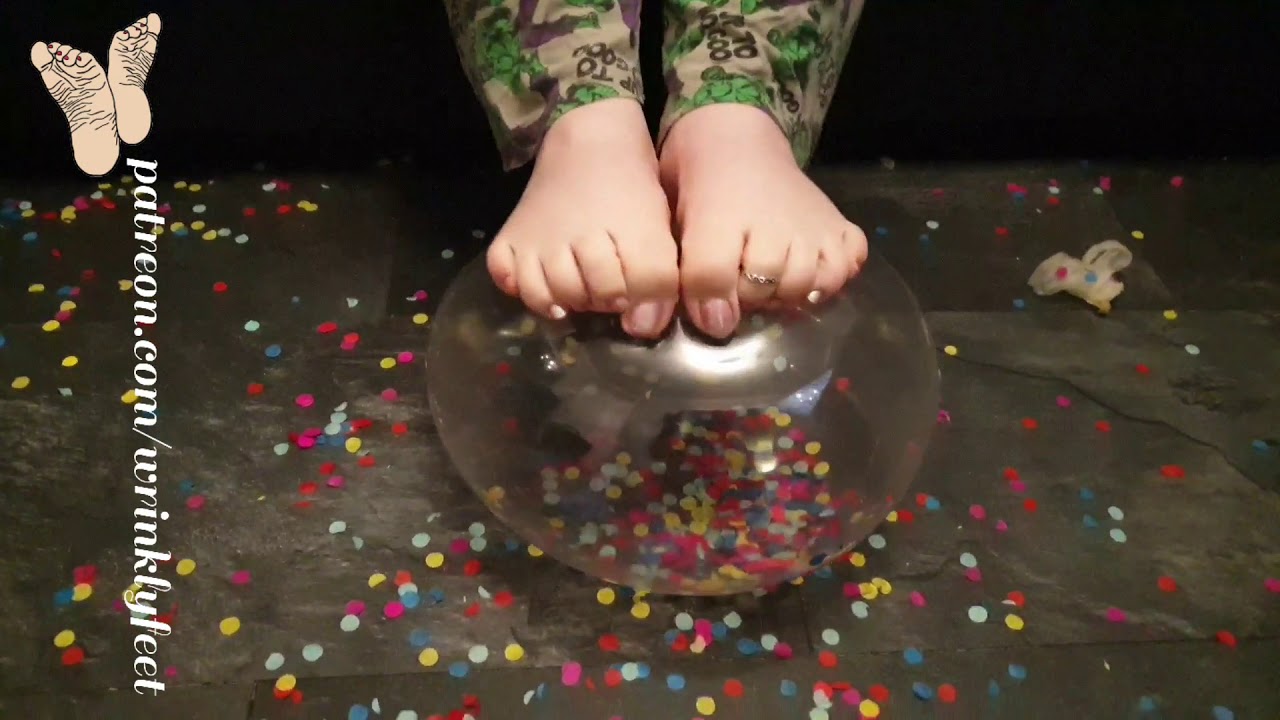 Barefoot Balloon Popping YouTube
