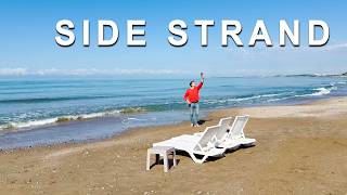 Der Strand von Side HEUTE. Türkei 6 April 2026 🥰🇹🇷 #side #kumköy #SideTürkei