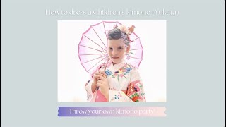 How to dress a Children’s kimono Yukata screenshot 5