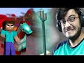 HEROBRINE KIDNAPPED MY MINECRAFT HORSE! BUT I FOUND A TRIDENT!  - RAWKNEE