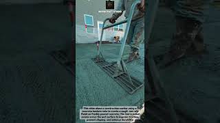 Concrete Texture Tool in Action! #construction #concrete #satisfying