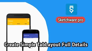How To Learn Simple Tablayout In Sketchware Pro Part13
