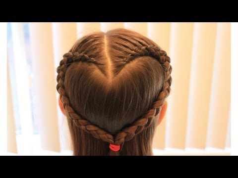 ハートヘア１ Heart Shape Dutch Braid Youtube