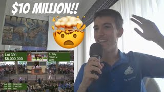 LIVE Reaction  Winx Filly Sells For $10 MILLION!!!