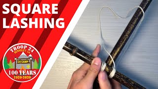 How to Tie a Square Lashing | Step by Step Guide