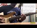 နတ်မိမယ်မိန်းမလှလေး Intro/Verse/Solo ( How to easy play ) with tab
