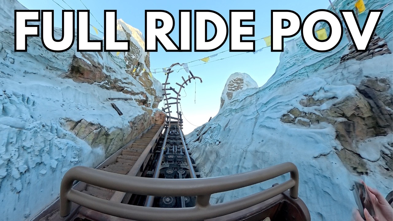 Expedition Everest Roller Coaster Front Seat 4K POV at Disney's Animal Kingdom
