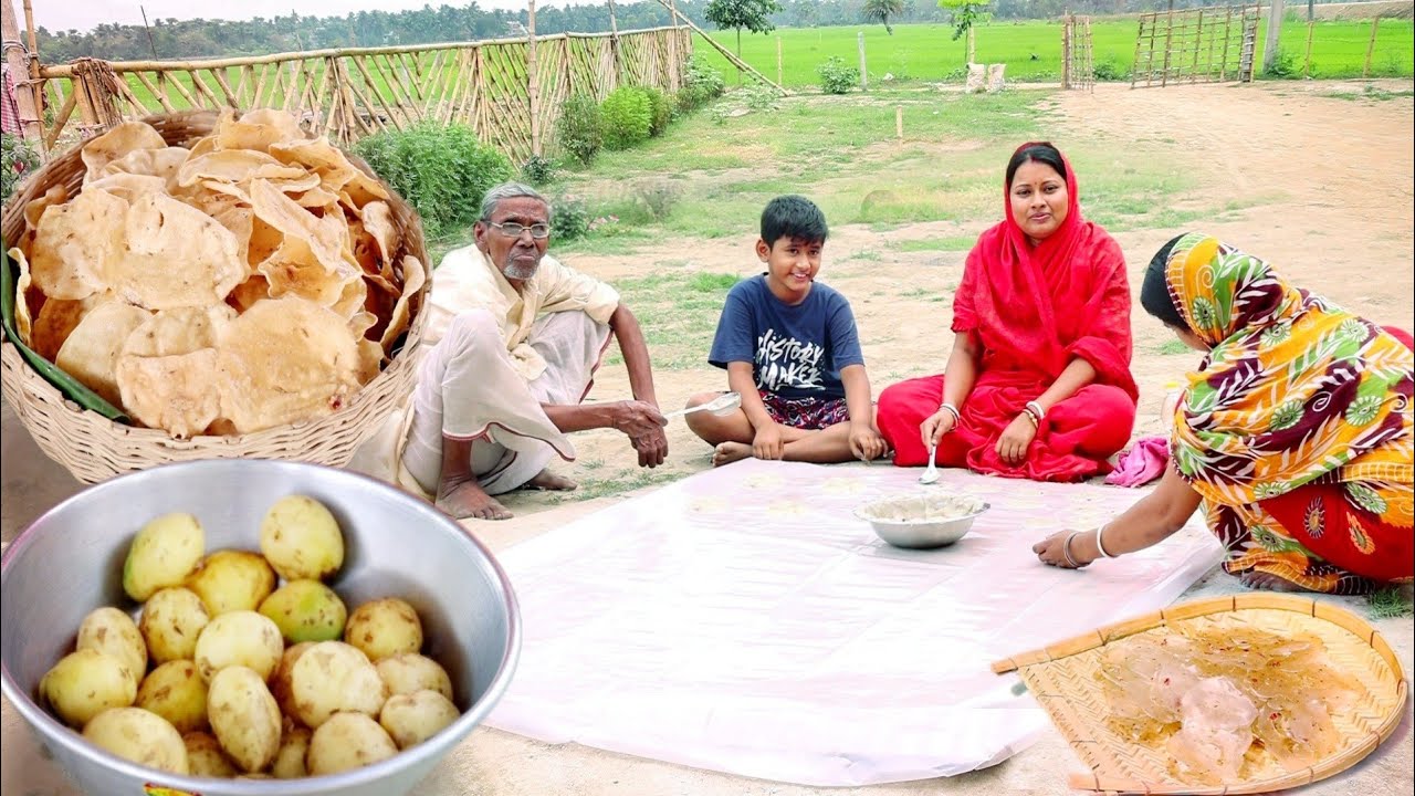 কাঁচা আলুর পাঁপড় বানানোর সবথেকে সহজ পদ্ধতি,একটাও পাঁপড় ফটবেনা||potato papad recipe