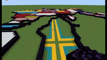 (READ DESCRIPTION) How to build a world flag map in Minecraft Part 11: Sweden