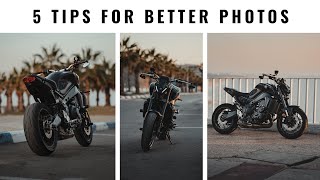 5 PHOTOGRAPHY TIPS For Your Motorcycle | Yamaha MT09 2021 screenshot 4