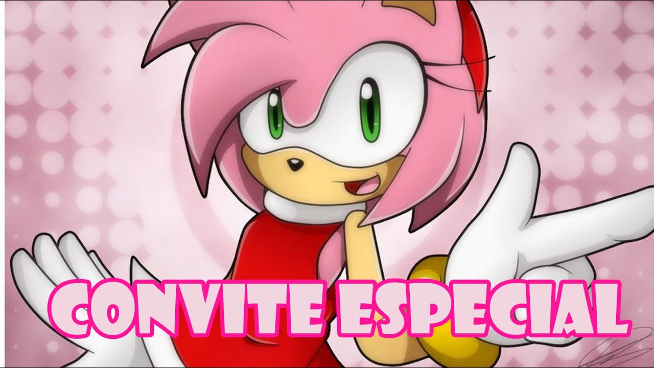 Convite sonic para editar Edite Online