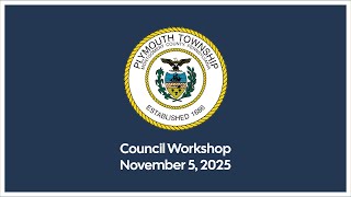 Council Workshop - November 5, 2025