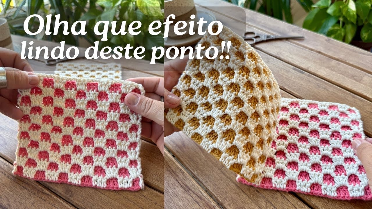 PONTO BLOQUINHO DUPLA FACE | Fácil, lindo e versátil , aprenda agora e crie lindas peças com ele!!