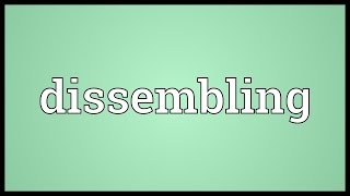 Dissembling Meaning