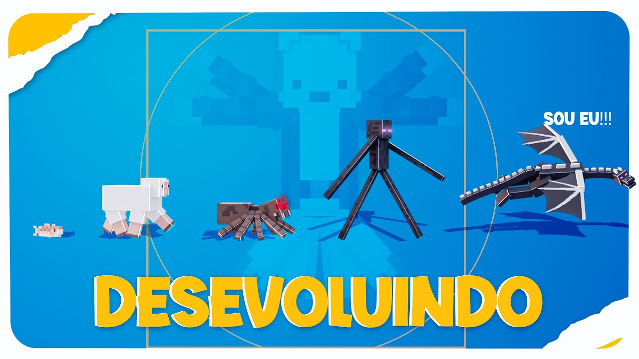 Zerei o Minecraft Me Transformando em CADA Mob Que Eu Matei