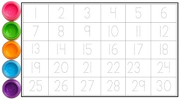 Learn to Write Numbers 1 to 30 | Handwriting Practice for Kids