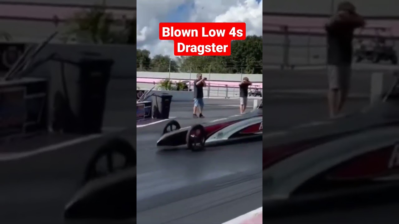 Blown Low 4 Second Dragster testing @ Orlando Speed World
