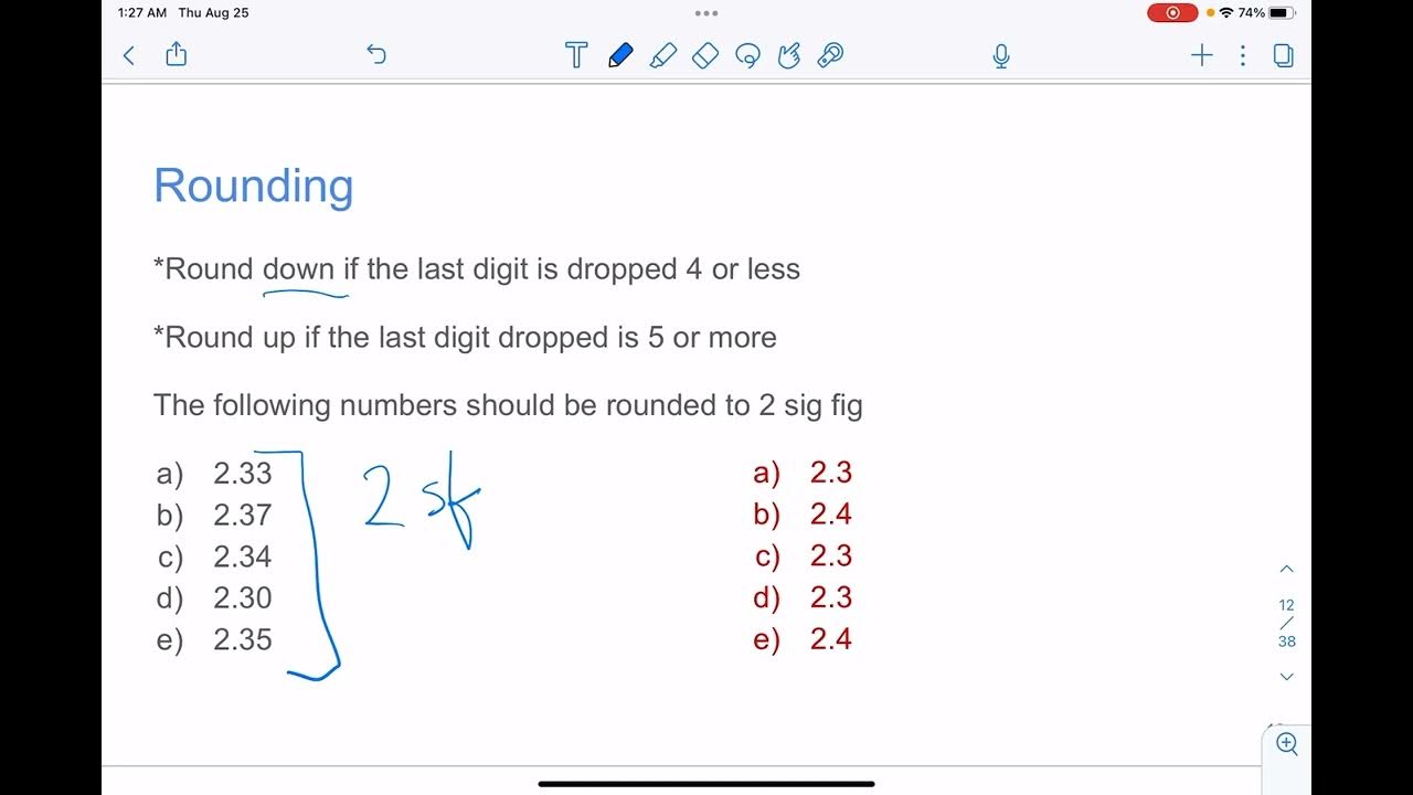 Sig fig rules and example calculations - YouTube