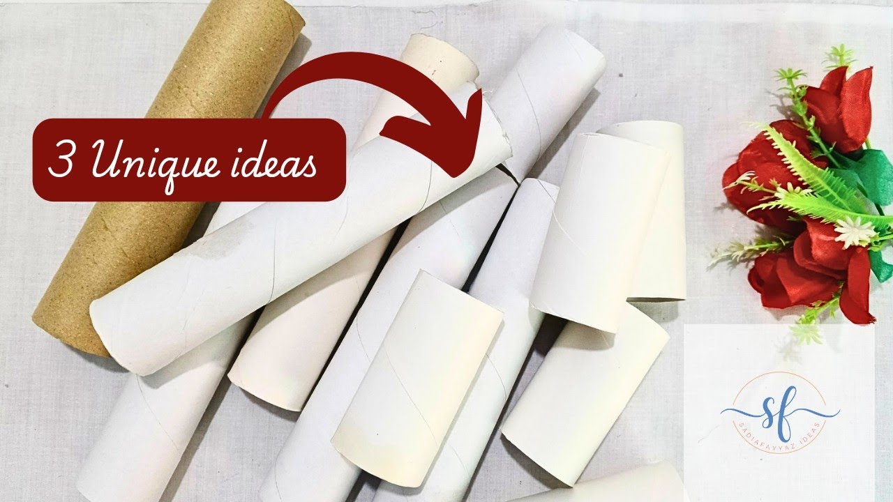 3 unique ideas of using Tissue Roll | Sadia Fayyaz Ideas 💡 #diy - YouTube