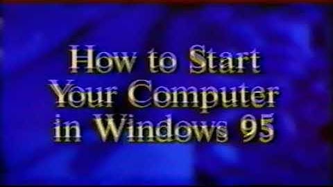 Windows 95   Instructional Video (Intermediate)