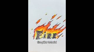 Fire pillar tutorial 😱 Stickman #drawmaster