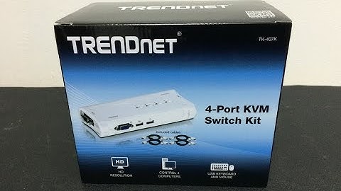 Trendnet 4-Port USB KVM Switch Kit Unboxing