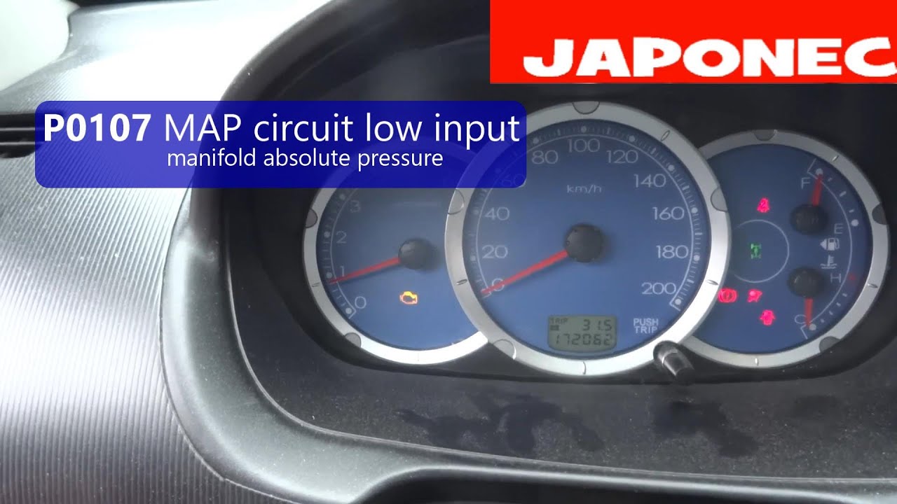 Mitsubishi L200 MAP sensor P0107 YouTube