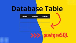 Database Tables in PostgreSQL Server