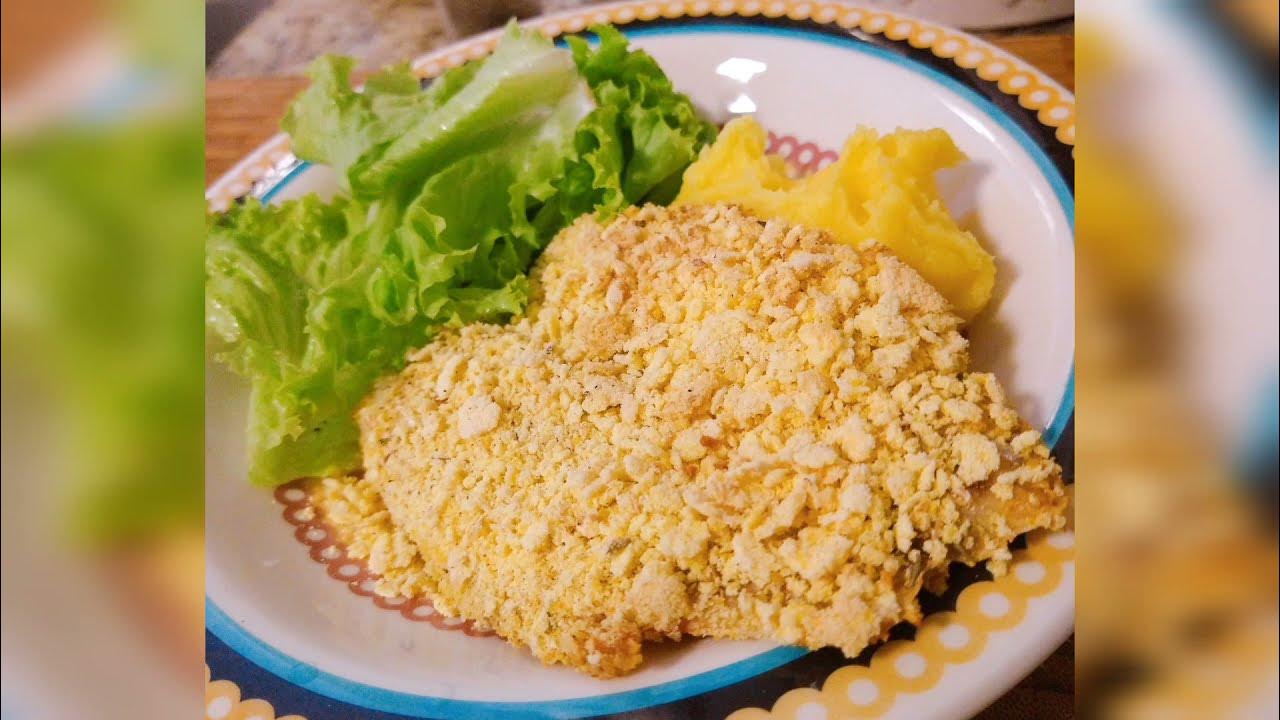 Filé de tilápia empanada na farinha de milho na Air fryer YouTube