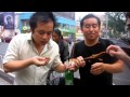 Eating scorpions, insects and larva in China