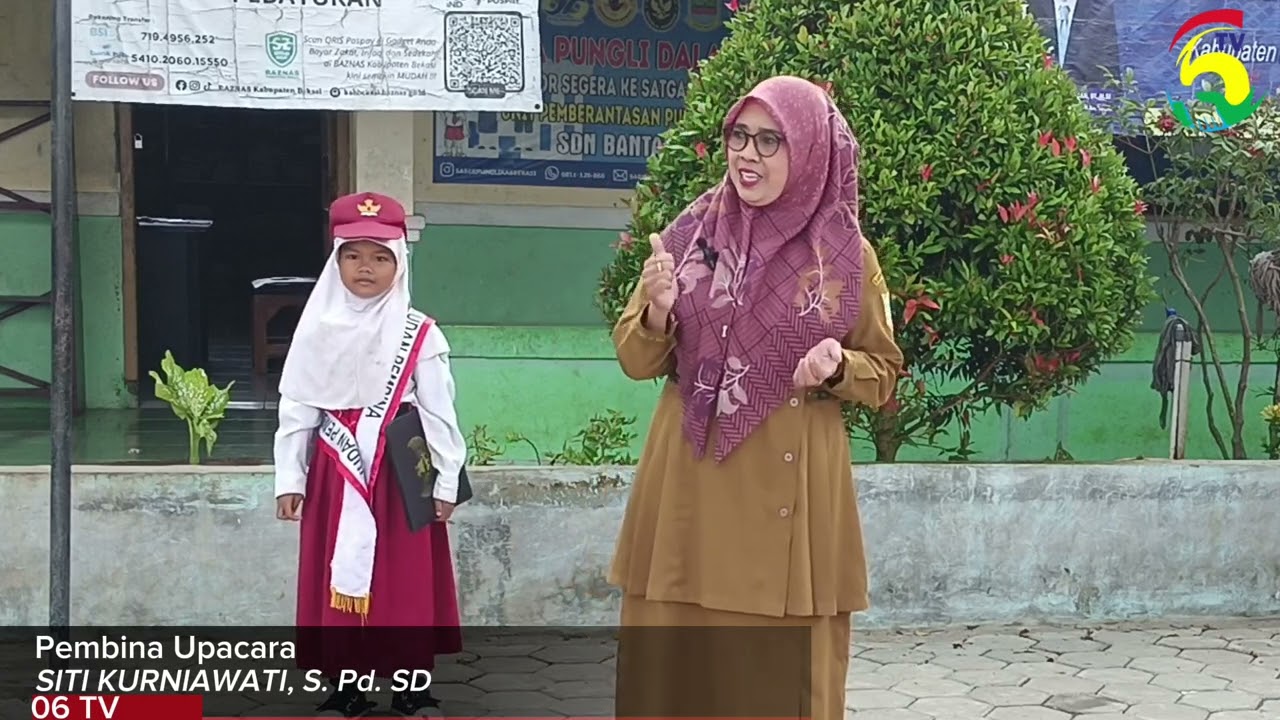Kegiatan Upacara Bendera SDN Bantarjaya 06@Pembina Upacara_Siti Kurniwati, S. Pd. SD