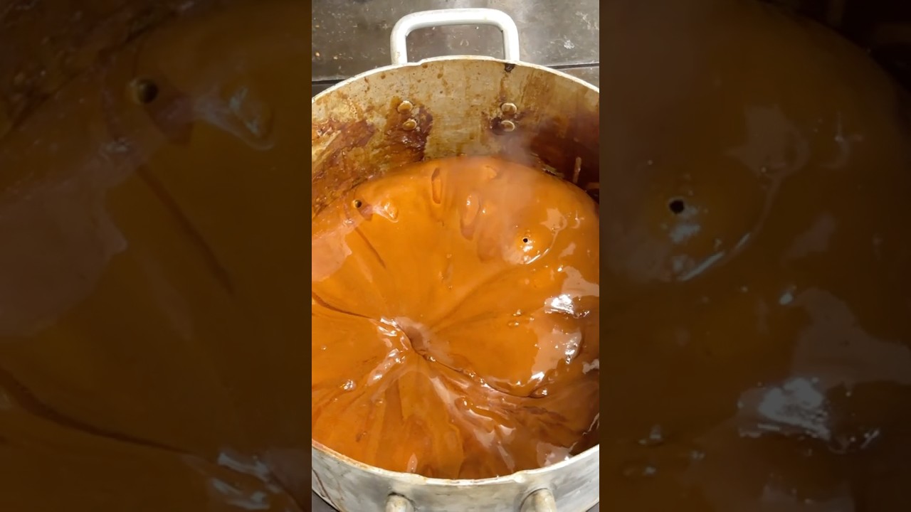 飴づくり 黒飴 candy making 
