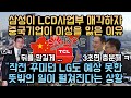 삼성이 LCD사업부 매각하자 중국기업이 이성을 잃은 이유 // "작전 꾸미던 LG도 예상 못한 뜻밖의 일이 펼쳐진다는 상황"