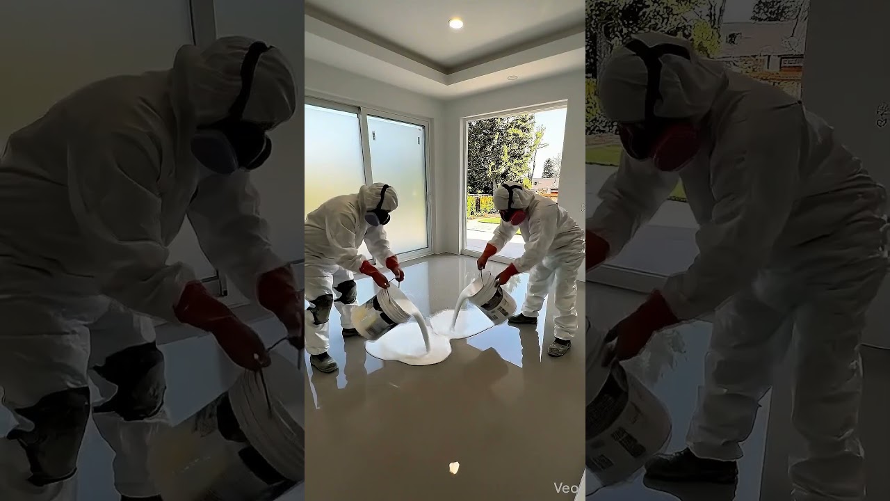 White Gold Epoxy — Most BEAUTIFUL Floor We've Ever Made ✨