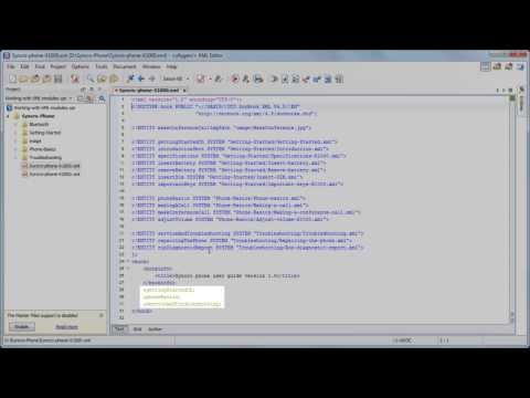 Working with XML Modules in oXygen XML Editor 15.1