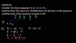 GRADE 10 LINEAR PATTERNS( EXAMPLE1)