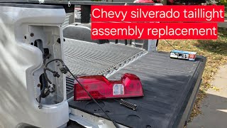How to replace taillight assembly on Chevy Silverado 2020 to 2024